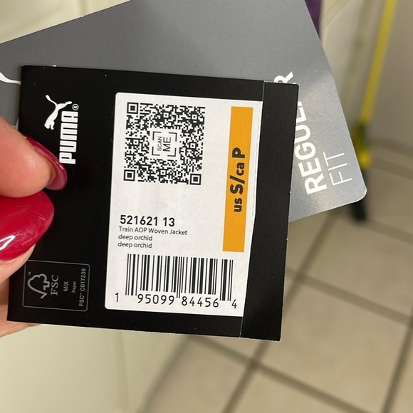 Puma Women's Training Jacket Purple Black Tie Dye Size Small NWT - Picture 13 of 13